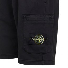 26SS 와펜 패치 카고 포켓 숏 스웻팬츠 블랙 L1S15 6200011 S0051 V0029