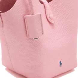 ◆당일◆26SS 포니 로고 플레이 레더 토트/크로스백 핑크 428944657 003