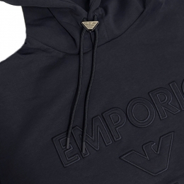 ◆당일◆25FW 엠보 로고 오버핏 후드티 네이비 EM001121 AF100131 UB118