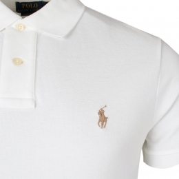 ◆당일◆26SS 포니 자수 카라 티셔츠 화이트 710680784 321