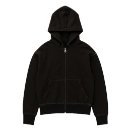 ◆키즈◆25FW 키즈 데미지 디테일 백 로고 후드집업 워시드블랙 F5MSJBZH203 MS040