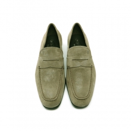 ◆당일◆25FW 모카시노 곰마 스웨이드 로퍼 카키그레이 XXM51B00010 RE0 C405