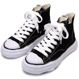 ◆당일◆23FW 피터슨23 OG 솔 캔버스 하이탑 스니커즈 블랙 A11FW701 BLACK