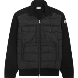 ◆당일◆24FW 로고 패치 믹스 패딩자켓 블랙 8G000 33 89AHS 999