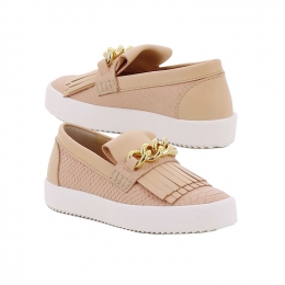 ◆15주년◆여성 메이 런던 골드체인 슬립온 RS7026 SHELL