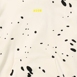 ◆키즈◆23FW 키즈 네온 로고 포켓 후드티 아이보리 F3MSJBHS162 013