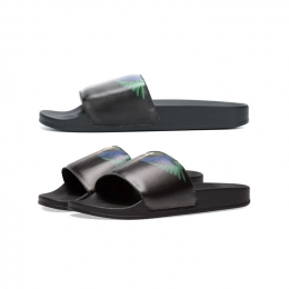 ◆15주년◆페더 프린트 슬리퍼 블랙 CMIA027S18730096 8800