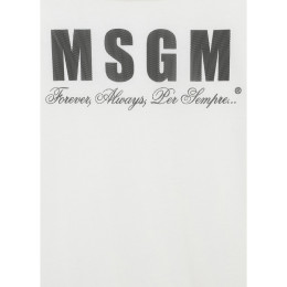 ◆키즈◆24SS 키즈 로고 코튼 원피스 화이트/라임 S4MSJGDR125 00136