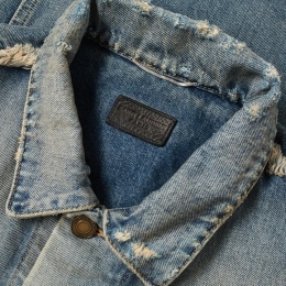 ◆12주년◆여성 컷팅 숏 데님 자켓 스톤워시 601602 Y883Y 4501