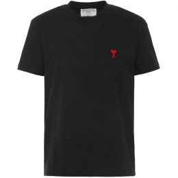 ◆당일◆25FW 하트 로고 자수 티셔츠 블랙 BFUTS035 724 001