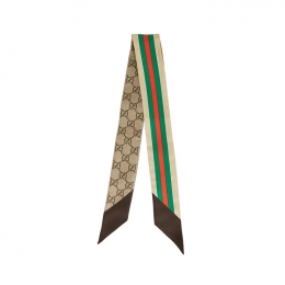 ◆당일◆26SS 인터로킹 G 홀스빗 실크 넥보우 멀티 756937 3G001 2164