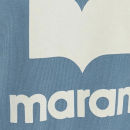 ◆당일◆25FW 모비 MOBY 벨벳 로고 맨투맨 슬레이트블루/에쿠르 SW0003FA C3M07E SBEC