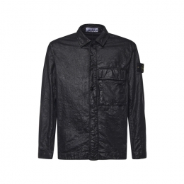 ◆당일◆26SS 와펜 패치 포켓 가먼트다이 링클 셔츠자켓 블랙 L1S15 1200003 S0069 V0029