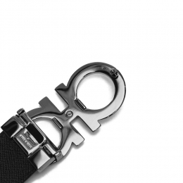 ◆당일◆26SS 실버 더블 간치니 양면 벨트 브라운/블랙 67-5542 0689112