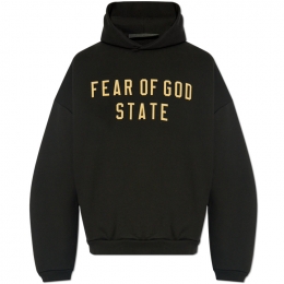 ◆당일◆25SS 에센셜 로고 기모 후드티 블랙 192BT246250F BLACK