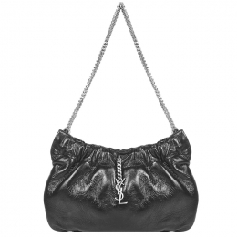 ◆당일◆22SS 은장 로고 모노그램 체인 호보백 블랙 681632 27X0E 1000