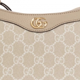 ◆당일◆25FW GG 오디피아 슈프림 스몰 토트&숄더백 화이트/베이지 735145 UULBG 9683