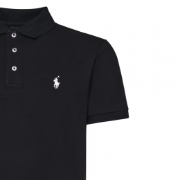 ◆당일◆26SS 포니 자수 커스텀 슬림핏 카라 티셔츠 블랙 710941439 040