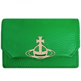 ◆당일◆24SS ORB 금장 로고 카드케이스 브라이트그린 51040067U S000D M403