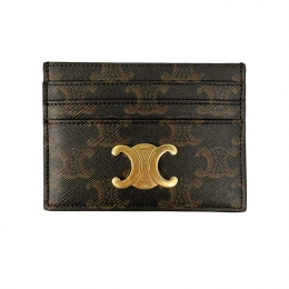 ◆당일◆25FW 트리오페 금장 로고 카드지갑 탄 10L832 CQH 04LU