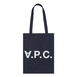 ◆당일◆25FW 로르 LAURE 로고 프린트 패브릭 토트백 인디고 COHIZ M61445 IAI