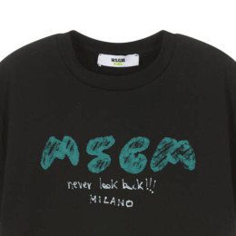 ◆키즈◆25SS 키즈 로고 프린트 티셔츠 블랙 S5MSJBTH295 110