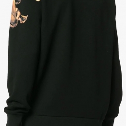 ◆11주년◆라이온 프린트 슬림핏 맨투맨 블랙 BM70EE306C 001