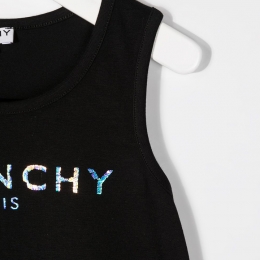 ◆키즈◆21SS 여성 포일 로고 프린트 베스트 블랙 H15198 09B