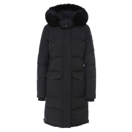 ◆당일◆20FW CAUSAPCAL 폭스 블랙퍼 미드 패딩 자켓 블랙 M39LP211 291