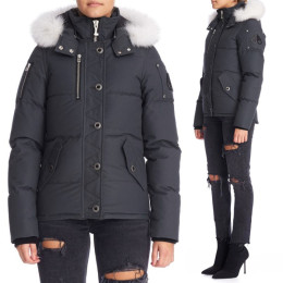 ◆당일◆18F/W 여성 쓰리쿼터 3Q 퍼 자켓 그레이 MK2229L3Q 255