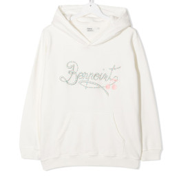 ◆키즈◆21SS 키즈 로고 자수 후드티 아이보리 S01GSWKN0901 102A