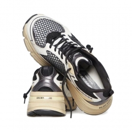 ◆당일◆25FW 라이트스타 메쉬 레이스업 스니커즈 화이트/블랙 GMF00724 F007334 10546