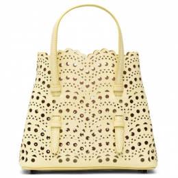 ◆당일◆23FW 미나 MINA 20 펀칭 토트&크로스백 옐로우 AA1S06720C0A44 239