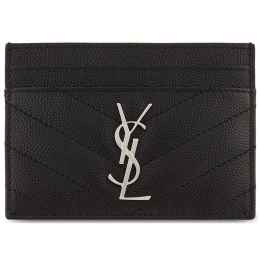 ◆당일◆25FW 은장 모노그램 마틀라세 카드지갑 블랙 423291 BOW02 1000