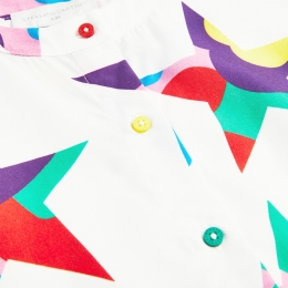 ◆키즈◆23SS 여성 스타 프린트 원피스 화이트 TS1C32 Z0894 100MC