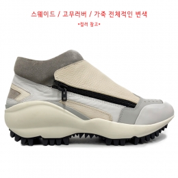 ◆스크래치◆샤크 지퍼 스니커즈 크림 FMSKDMSZVGROA15 02