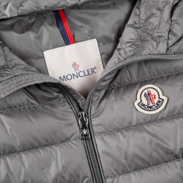 ◆키즈◆여성 유제이 UZAY 로고 패치 후드 경량패딩 자켓 그레이 1A000 07 597YF 905