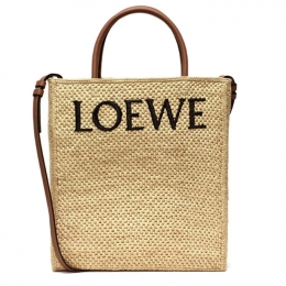 ◆당일◆24SS 로고 자수 버티컬 A4 라피아 토트&숄더백 네추럴 A563R18X02 2165