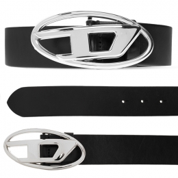 ◆당일◆25FW B-IDR W 은장 D 버클 레더 벨트 블랙 X08727 PR666 H6528