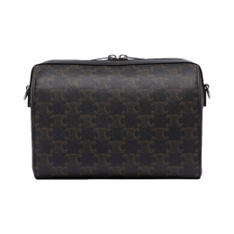 ◆당일◆25FW 트리오페 캔버스 미니 크로스바디 보스턴백 블랙 120502 FQM 38SI