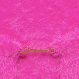 ◆당일◆24FW NEVE 골드 로고 플러피 가디건 핑크 223KN010 2380 430