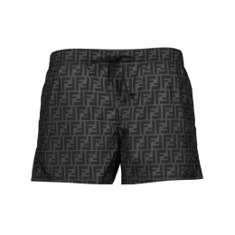 ◆당일◆26SS FF 패브릭 스윔 숏팬츠 블랙/다크그레이 FXB077 A79F F0P9B