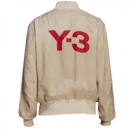 ◆12주년◆U CH3 CUPR 백 로고 프린팅 봄버 자켓 샌드 GV6046