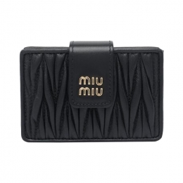 ◆당일◆26SS 마틀라세 금장로고 5포켓 카드지갑 블랙 5MC280 AFPP F0002