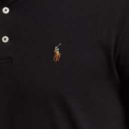 ◆당일◆26SS 포니 자수 커스텀 슬림핏 카라 티셔츠 블랙 710713130 001