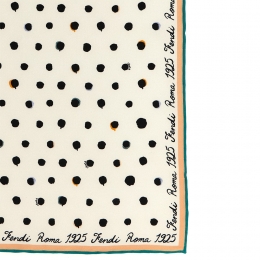 ◆당일◆26SS 팔레나 도트 실크 스카프 아이보리 FXT155 AWEY F17JU