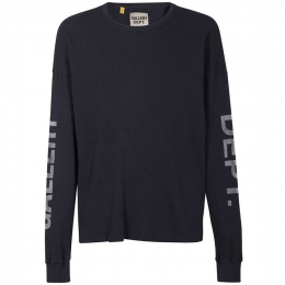 ◆당일◆22FW 레터링 로고 롱슬리브 니트 티셔츠 블랙 GD T 1100 BLCK