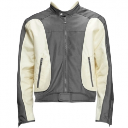 ◆당일◆25SS J-BLINK-A 로고 바이커 자켓 그레이/화이트 A17369 0PDAI 98B