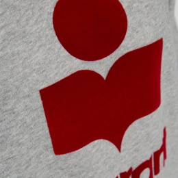 ◆당일◆26SS 만셀 MANSEL 로고 후드티 그레이/레드 SW0001FA A1M07E GYRD