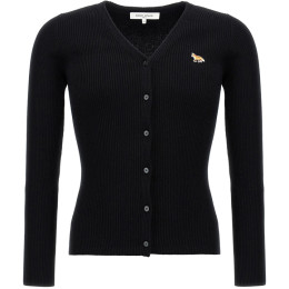 ◆당일◆24FW 베이비 폭스 패치 파인 리브드 가디건 블랙 NW00507KT1091 P199
